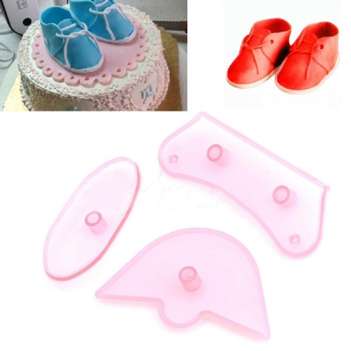 Fondant baby 2024 shoe mold