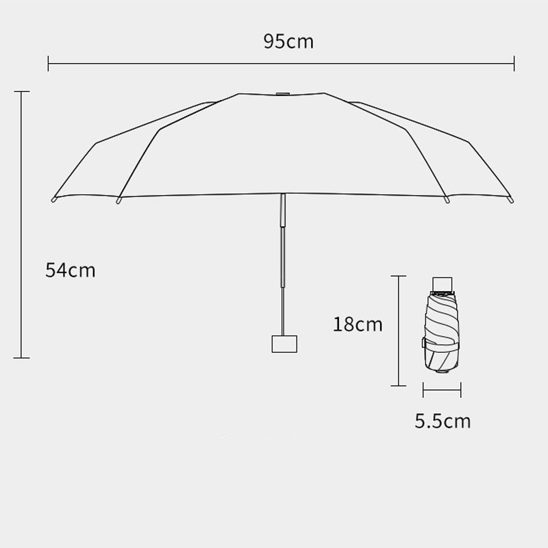 【2023】 Phone Size Mini Pocket Wombrella Girls Anti UV Portable Folding Umbrella Parasolen's Umbrella Male Man Ultralight Rain Sun Um. 