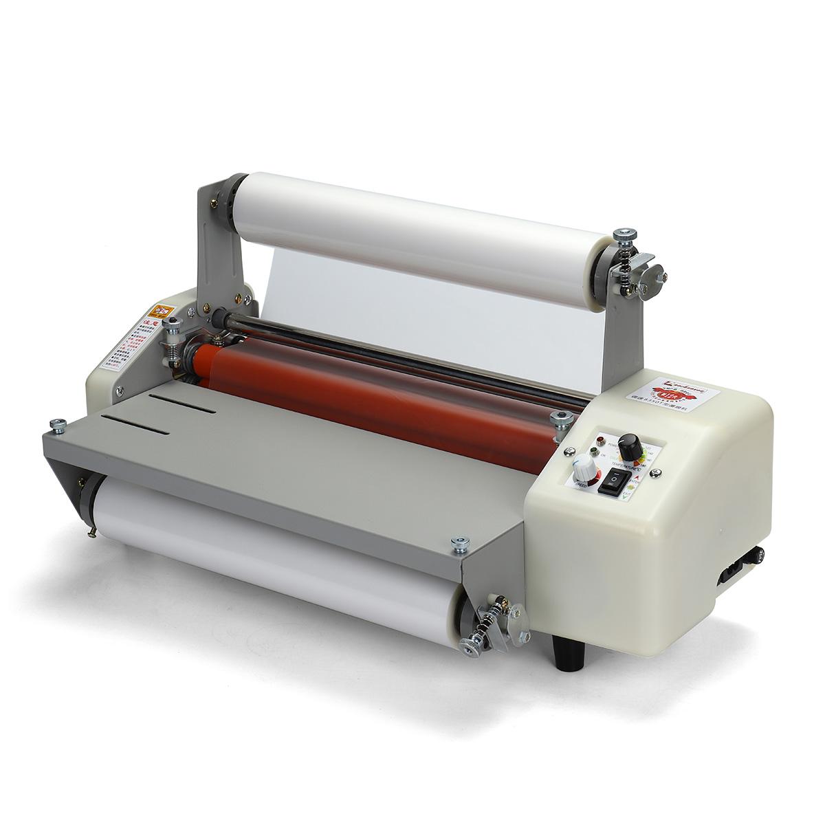 Latest version 13" Four Rollers Hot and cold roll laminating machine 8350 