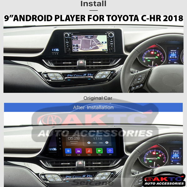 ANDROID PLAYER FOR TOYOTA C HR CAR PLAYER FOR CHR, CAR ANDROID PLAYER. 