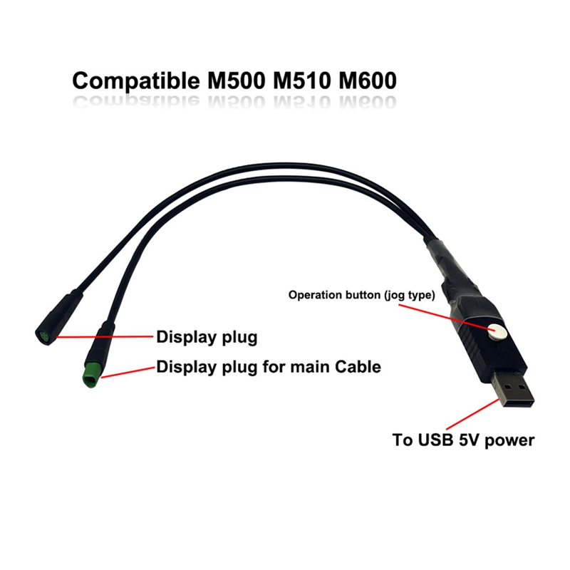 For BAFANG Programming Cable Speed Limit Release Wheel Diameter Setting M400 M600 M510 All CAN Protocol Dedicated Line. 