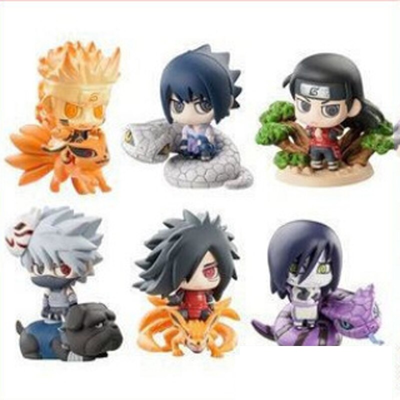 Naruto Blind Box Doll 1-7 Generation 6 Custom High Quality Naru-to Anime Figure Toy Action Figure Decoration Model Toys Bruco