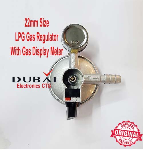 LPG 22 mm Gas Regulator With Meter Display. 
