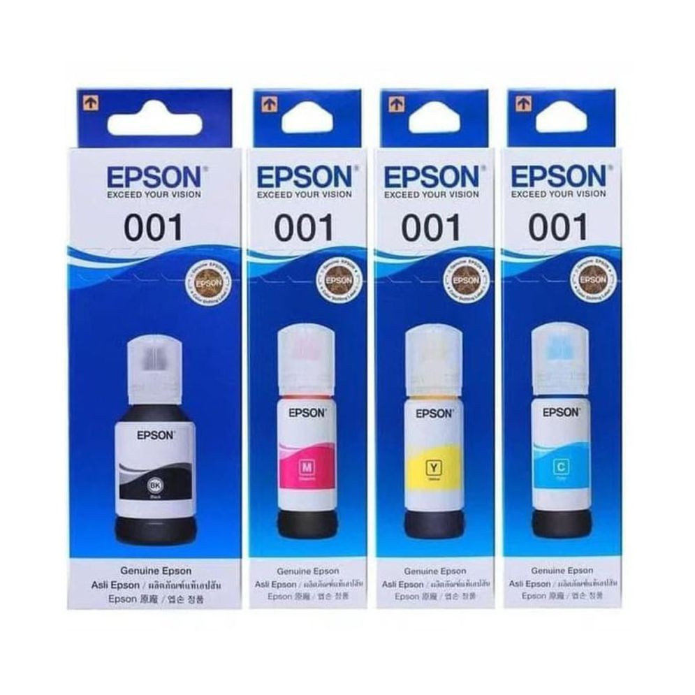 Epson 001 Ink 65ml 4 Colors for (Epson L4150/ L4160/ L6160/ L6170/ L6190)
