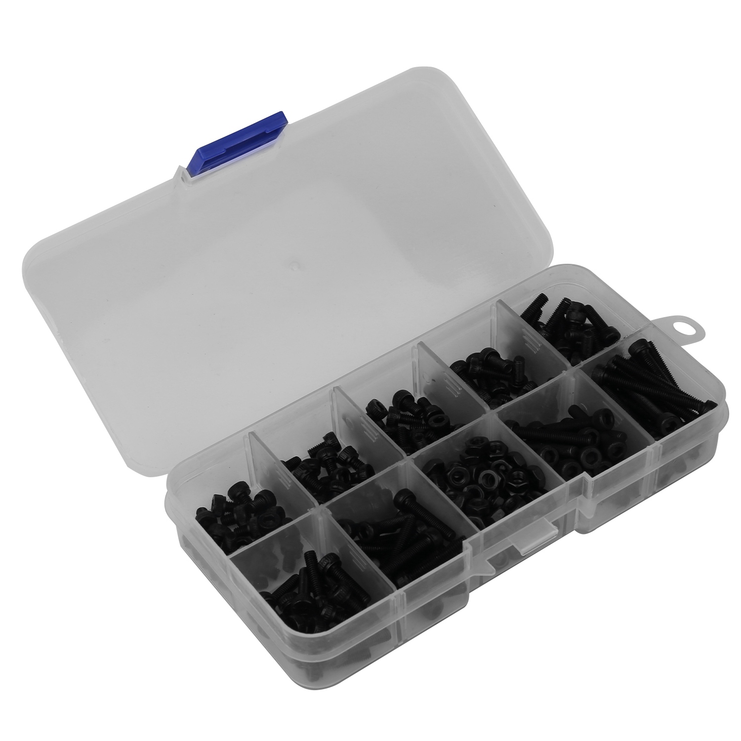 280Pcs Steel Screw Set M3 Hex Bolt Screw Nut Metric