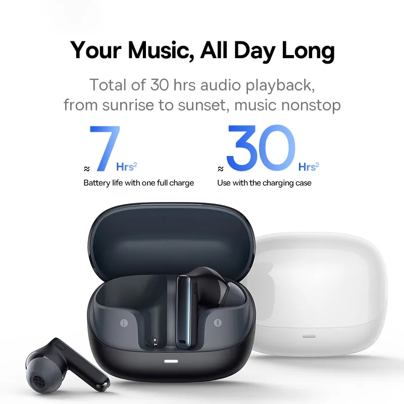 Baseus Bowie M2s ANC Earphone Bluetooth 5.3 Active Noise Cancellation -48dB Wireless Headphone Support 3D Spatial Audio Earbuds. 