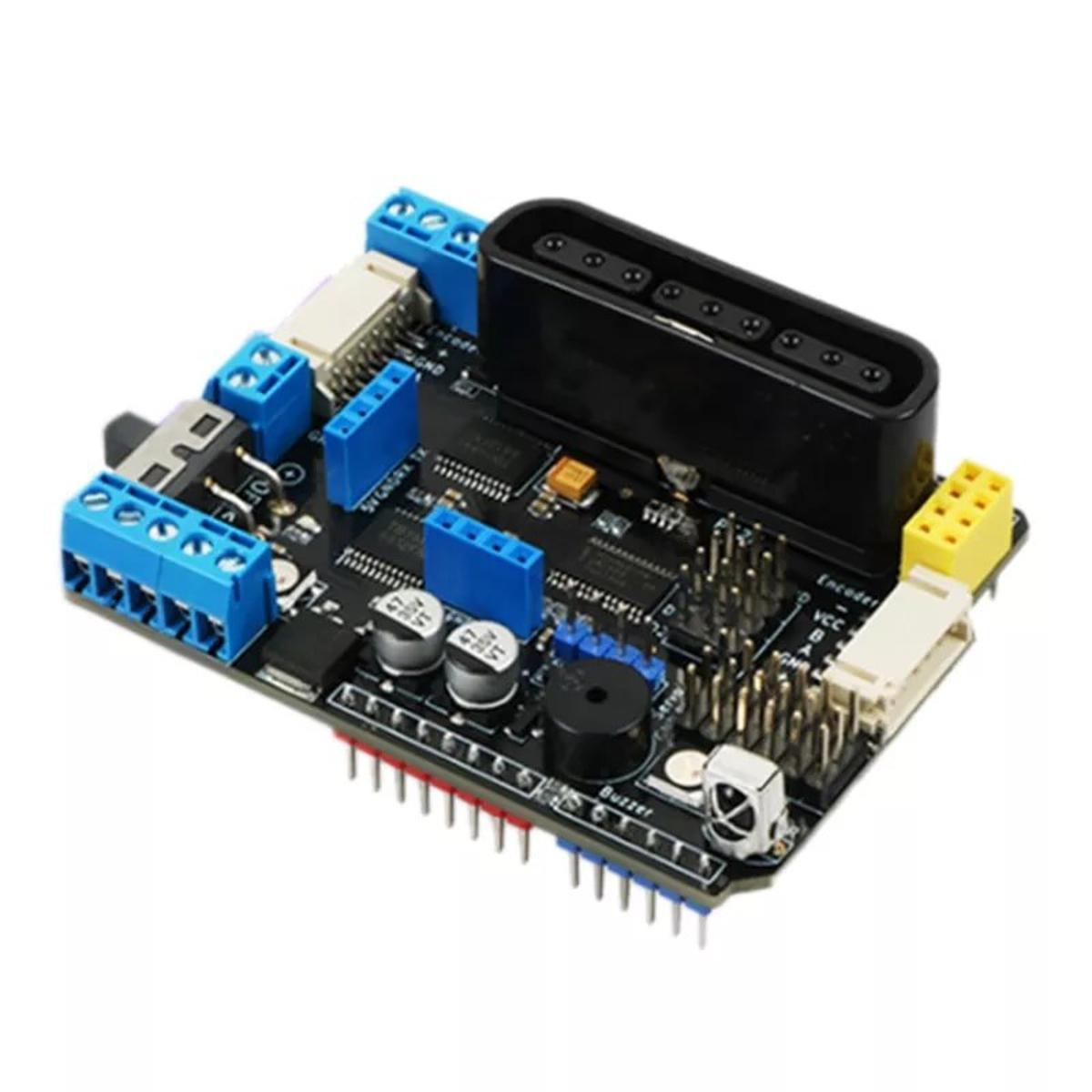 Black - Four Way Motor Shield with PS2 Controller
