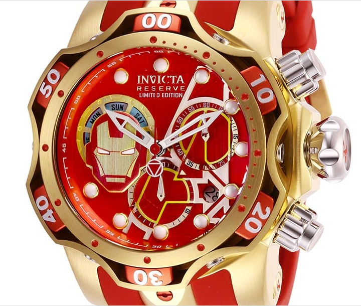 2023 foreign trade style Spider-Man Captain America Iron Man Yingfo it is the same large block men's watch. 