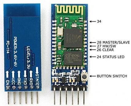 HC 05 Bluetooth Module Serial Port HC-05 Integrated Bluetooth Adapters Module Serial Port 6 Pin HC05 Board For Arduino Project