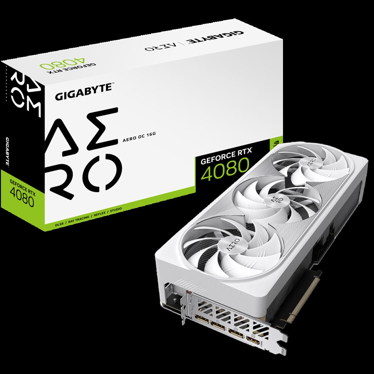 GIGABYTE GeForce RTX 4080 16GB AERO OC GDDR6X Graphics Card