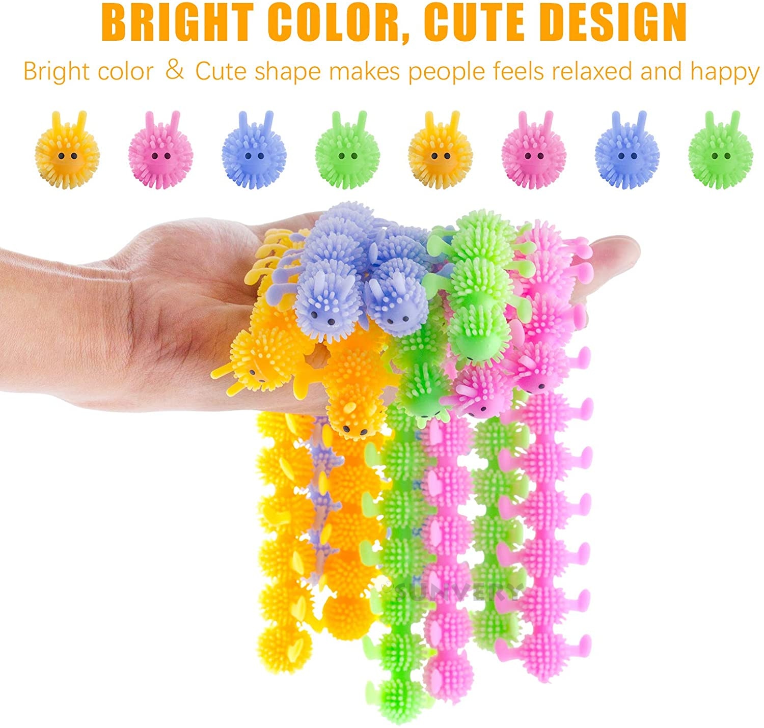 【happy one】Tangle Fidget Toys Stretchy Strings Worm monkey noodles Set Squishy jumbo Anti-Stress squeeze toy Autism. 