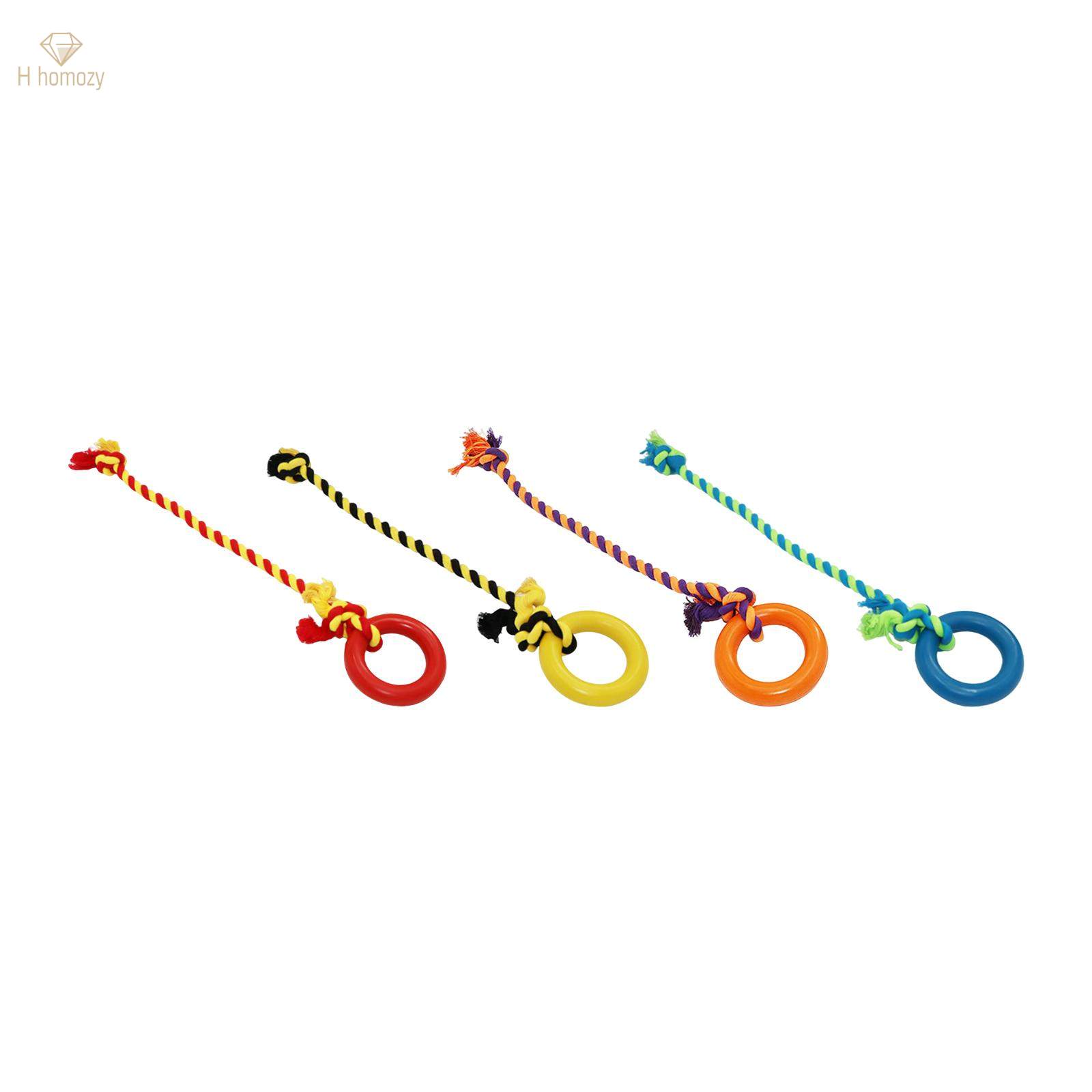 Chew Toys Yard Running Puppy Garden Dogs Rope Toy Interactive Dog Tug Toy Red. 