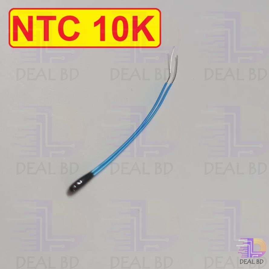 3Pcs- 10K NTC Thermistor Temperature Sensor Black Epoxy Bead 55mm 103 Without Connector For Over Heating Protection General Purpose Electrical Circuitry & Parts. 