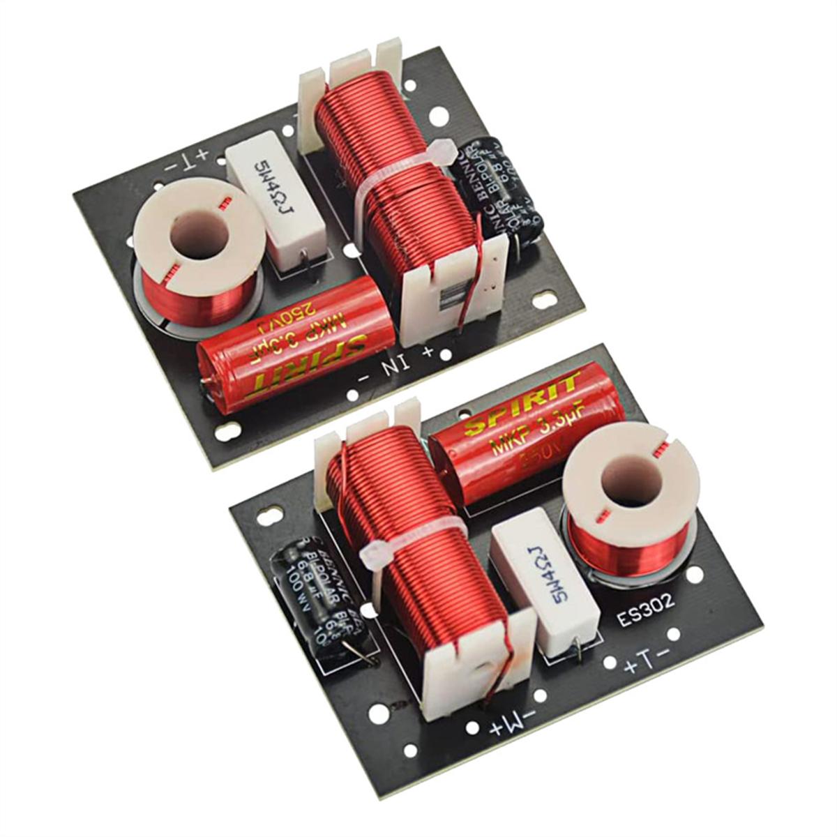 Speaker Crossover Plastic Speaker Crossover Speaker Frequency Divider Board Treble Bass Audio Crossover Filters Frequency Distributor
