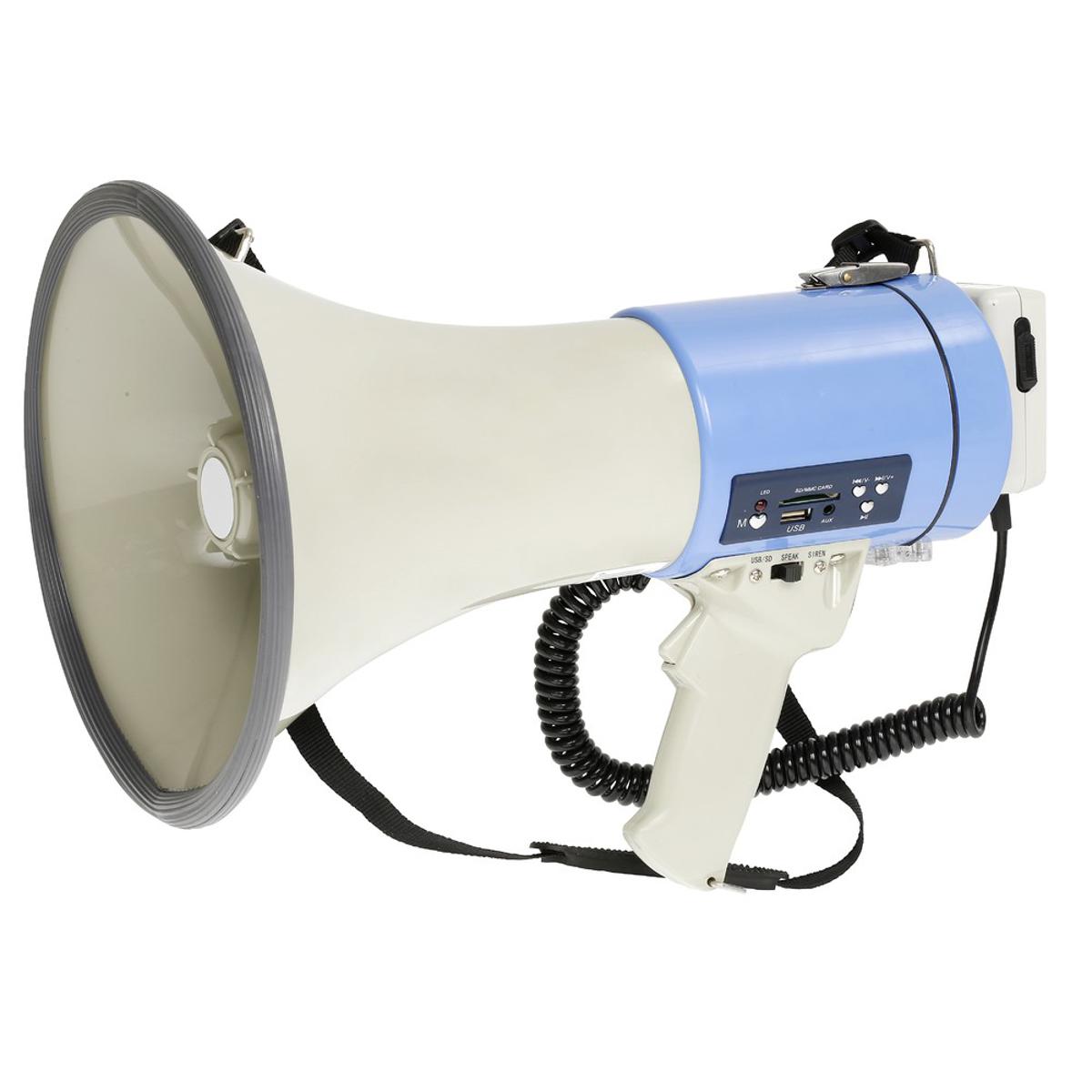 Hand Mic Megaphone with USB and Memory card Option. 