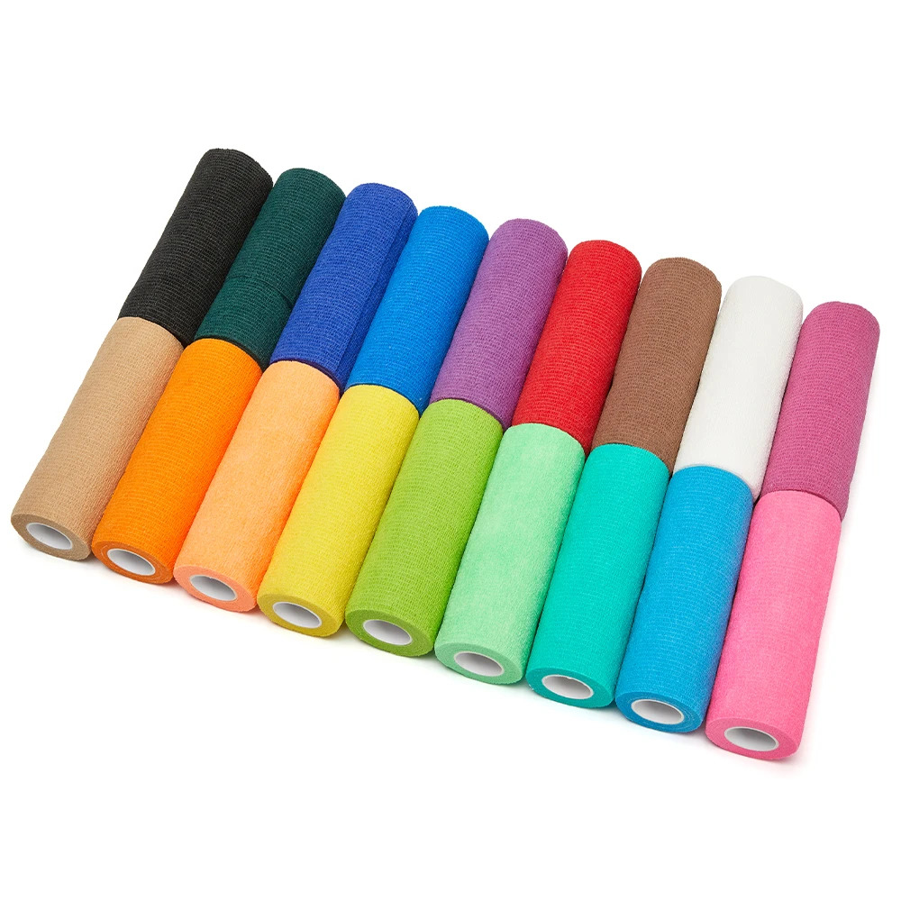 【Xiaofeng】New 1 Roll 4.5m Colorful port elf Bandage Wrap port Fixing Finger Writ Leg For Knee upport Pad pet. 