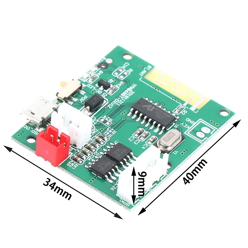 Bluetooth 5.0 Amplifier Board Mini 5W*2 Stereo Power Amp Decoder Audio Module. 