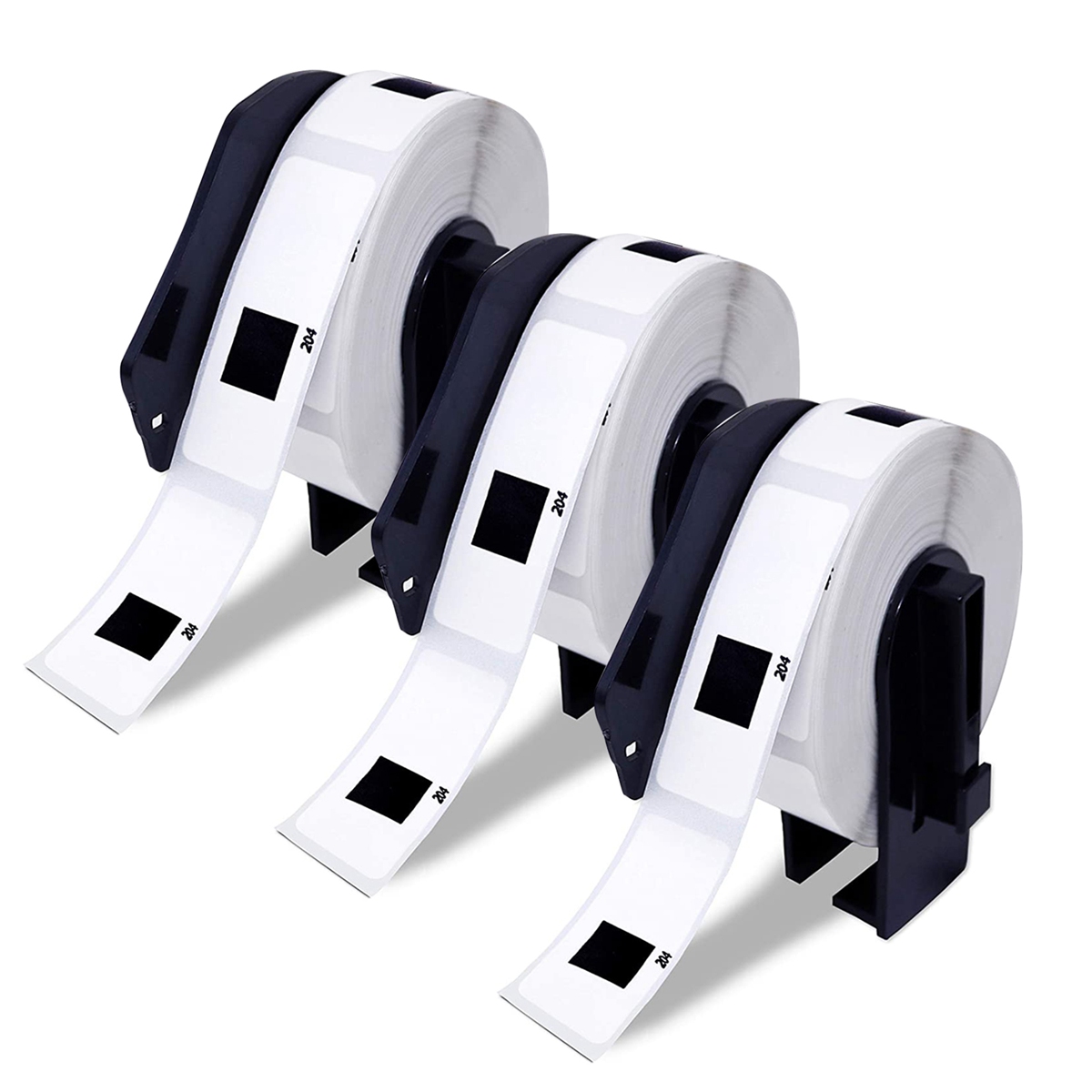 Compatible Multipurpose Labels for -11204 (2/3 inch x 2-1/8 inch), for QL Label Printers 3 Rolls