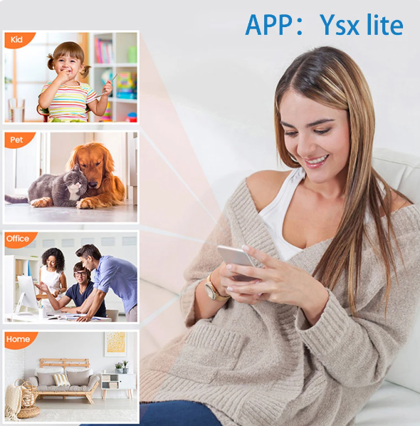 1080P HD X5 Mini WiFi Camera Included Sound Detector for Home Office 140 Degrees Micro Baby Monitor. 