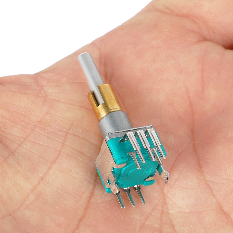EC11EBB24C03 Dual Axis Encoder with Switch 30 Positioning Number 15 Pulse Point Handle 25mm. 