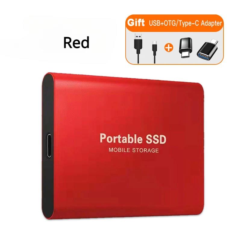 Portable SSD 1TB/2TB External Solid State Drive USB 3.0/Type-C Hard Disk High-Speed Storage Device For Laptops/Desktop/Mac/Phone. 