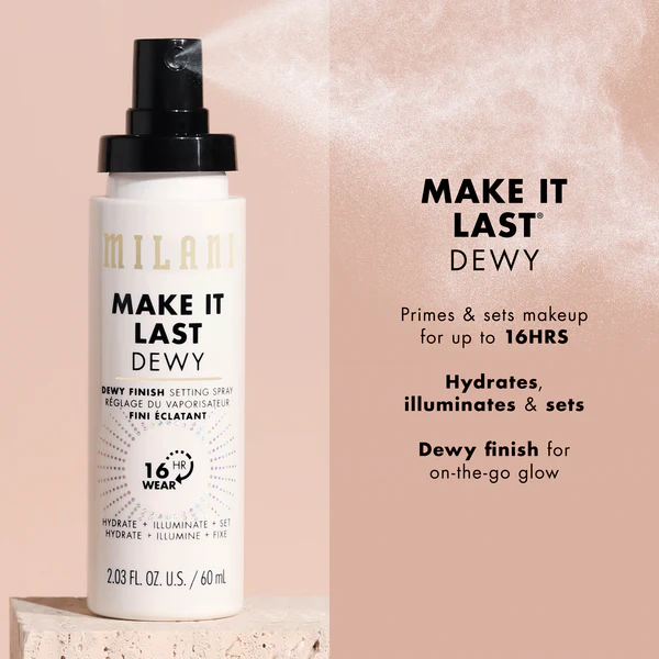 Milani Make It Dewy 3-In-1 Setting Spray (Dewy 04). 