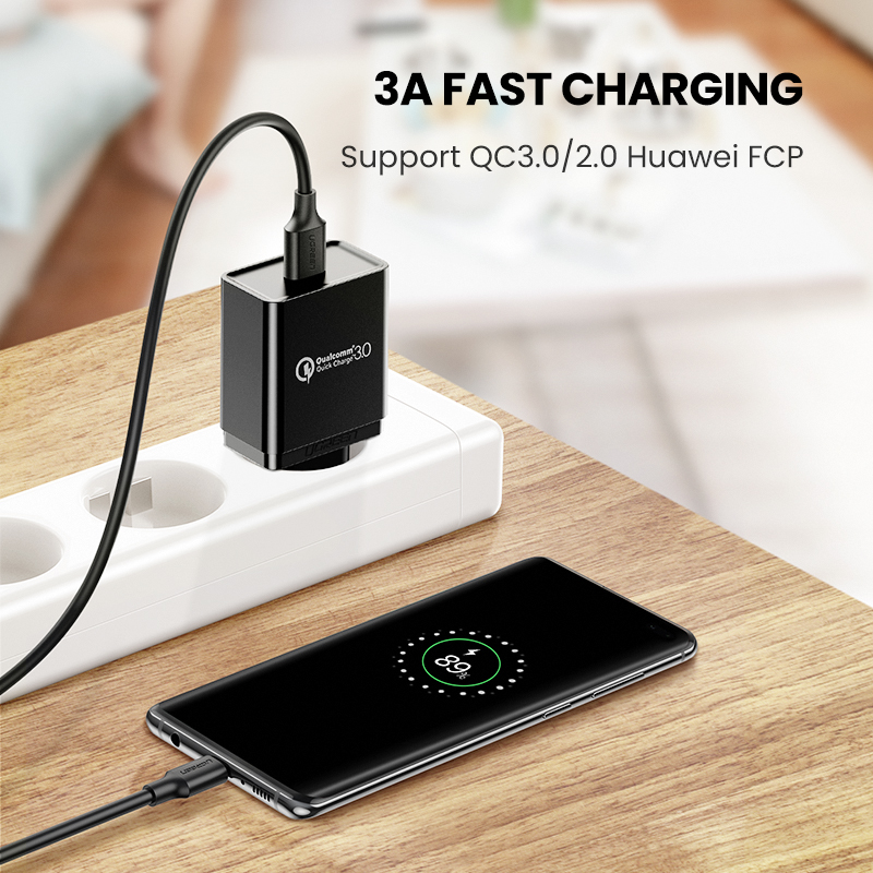 UGREEN USB 3.0 toType C Fast Charging and Sync Data Cable for Xiaomi a1 a2 a3 Mi 6 Mi 8 Huawei nova 5t 5 4 3 One Plus 3. 
