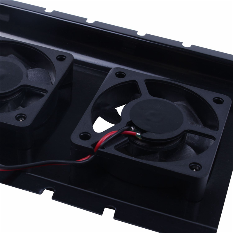 4X Black 3.5 SATA IDE Hard Disk Drive HDD 2 Fan Cooler for PC. 