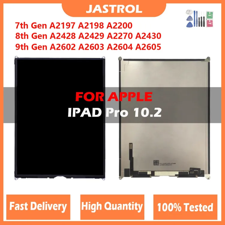 Tested LCD Touch Screen Glass Display Repair For iPad 7 8 10.2 2019 7th Gen  A2197