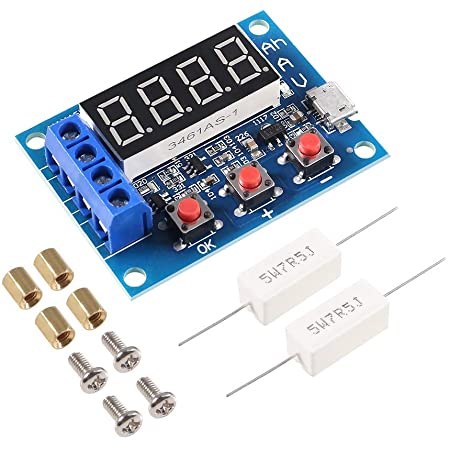 HW586 HW-586 1.2V 12V 18650 Li-ion Lithium Battery Capacity Tester Resistance Leads Batteries Capacity Meter Discharge Tester Analyzer. 