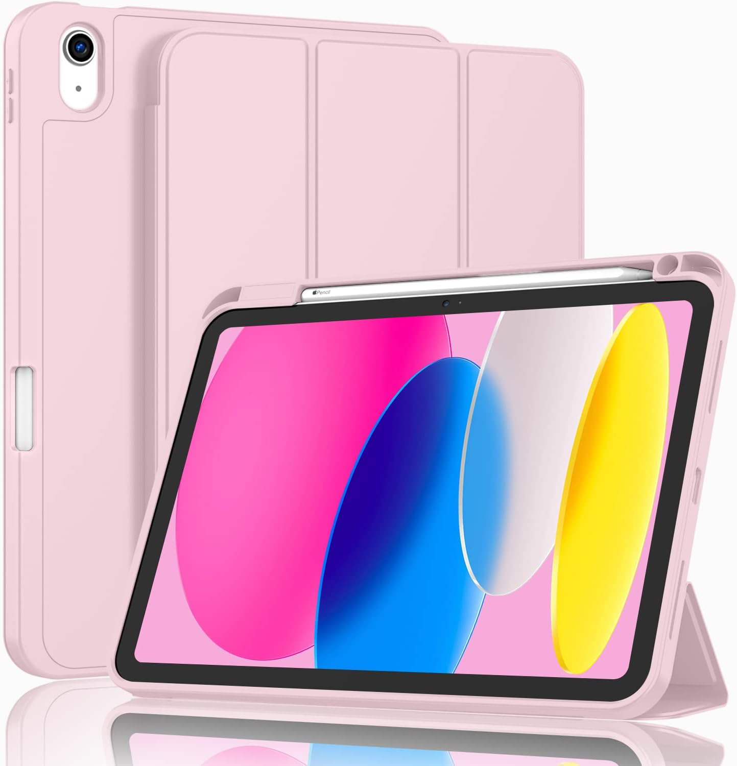 For Apple iPad 11th Generation (2025) 11 inches (11th generation) Luxury Premium Silk Texture Horizontal Flip Leather Cover with 3-folding Holder Smart Case with Apple Pencil Holder- For : A3355 (Global); A3356 (Global, China). 