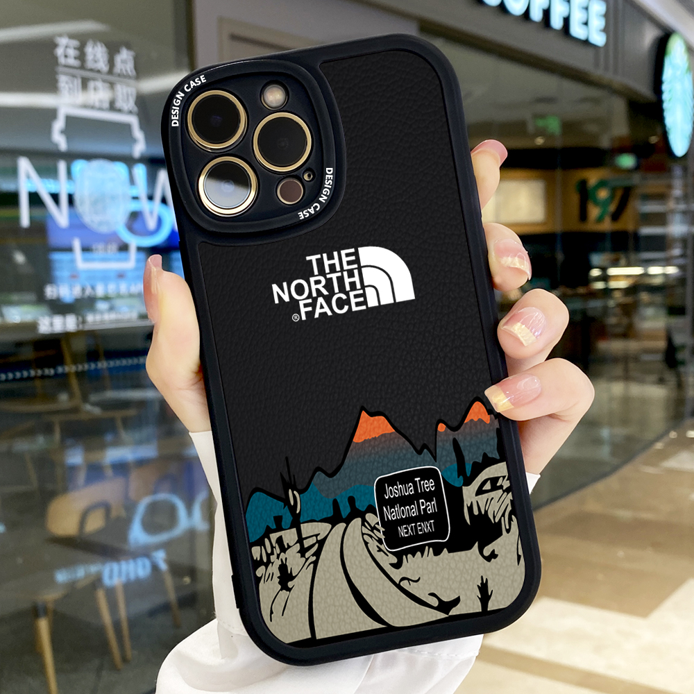 For iPhone 6/6S Slim Skin Feeling Cartoon Simple Scenery Leather Back Casing Soft Silicone PU Leather Cover Phone Case. 