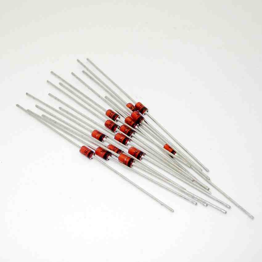 25Pcs- 4148 1/2Watt Zener Diode 0.5W 1/2W 1N4148 Through Hole Voltage Regulator Zener Diodes DO-35 DIP Values Assortment Kit For Electronics Circuitry & Parts. 