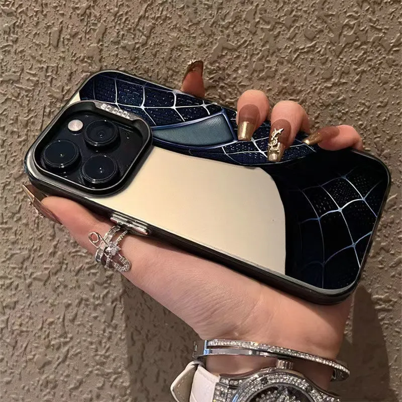 HOT Marvel Spider Man Half Face Cool Phone Case For iPhone 15 14 13 12 11 Pro Max XR XS 7 8 Plus Y2K Soft Anti Fall Cute Cover. 