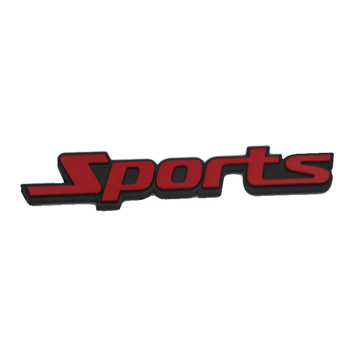 Car Monogram Logo-Sports Red And Black