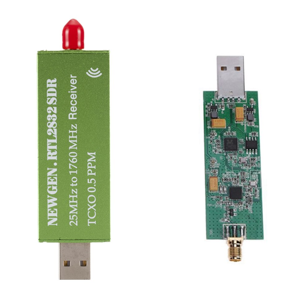 USB2.0 RTL SDR 0.5 PPM TCXO RTL2832U R820T TV Tuner Stick AM FM NFM DSB LSB SW Software Defined Radio SDR TV Scanner Receiver. 