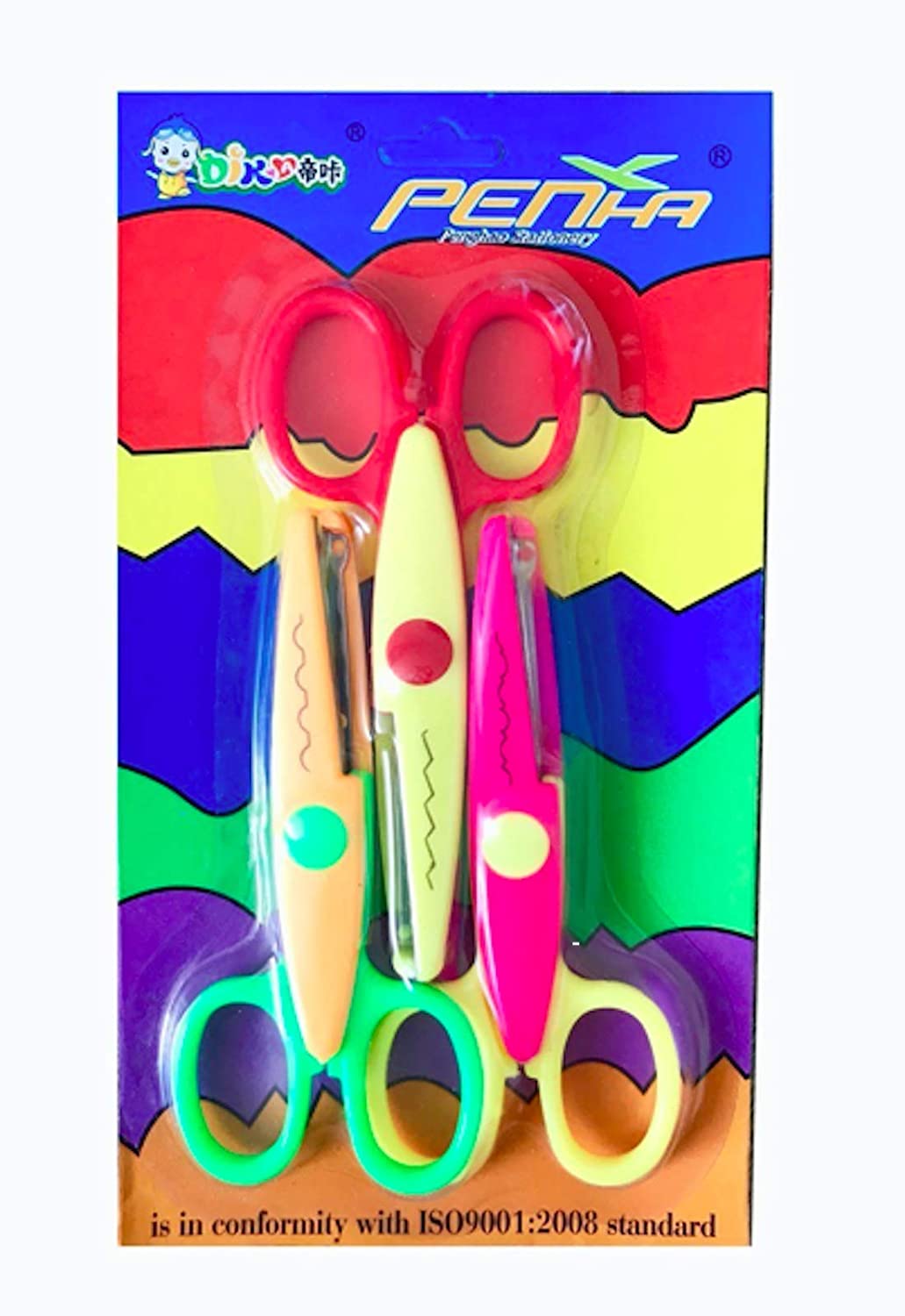 Art And Craft Zig Zag Paper Scissor (Set Of 3) - Cutter. 