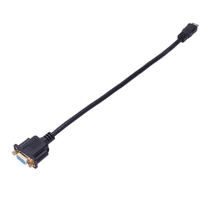 Mini HDMI to VGA M/F Connector Cable Adapter Converter 0.3M 1FT. 