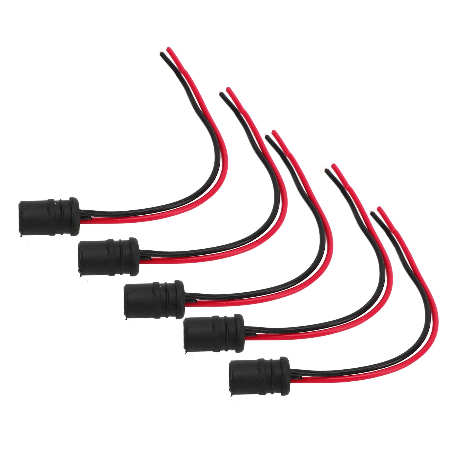 T10 Socket Holder Vibration Proof T10 W5W Light Bulb Extension Socket Waterproof Long Lasting Rubber High Durability for Car