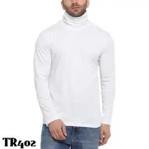 White full neck discount sweatshirt