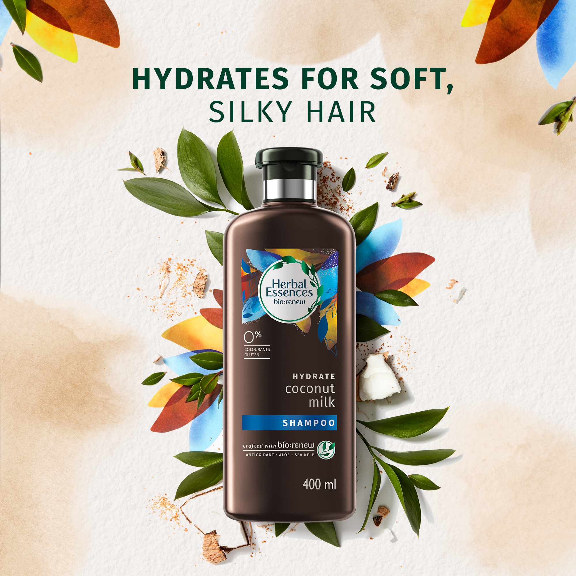 Herbal Essences Bio:Renew Coconut Milk Shampoo, 400M | No Parabens No  Colourants - PG Shop – Owned by BGDPL, Authorised P&G Distributor