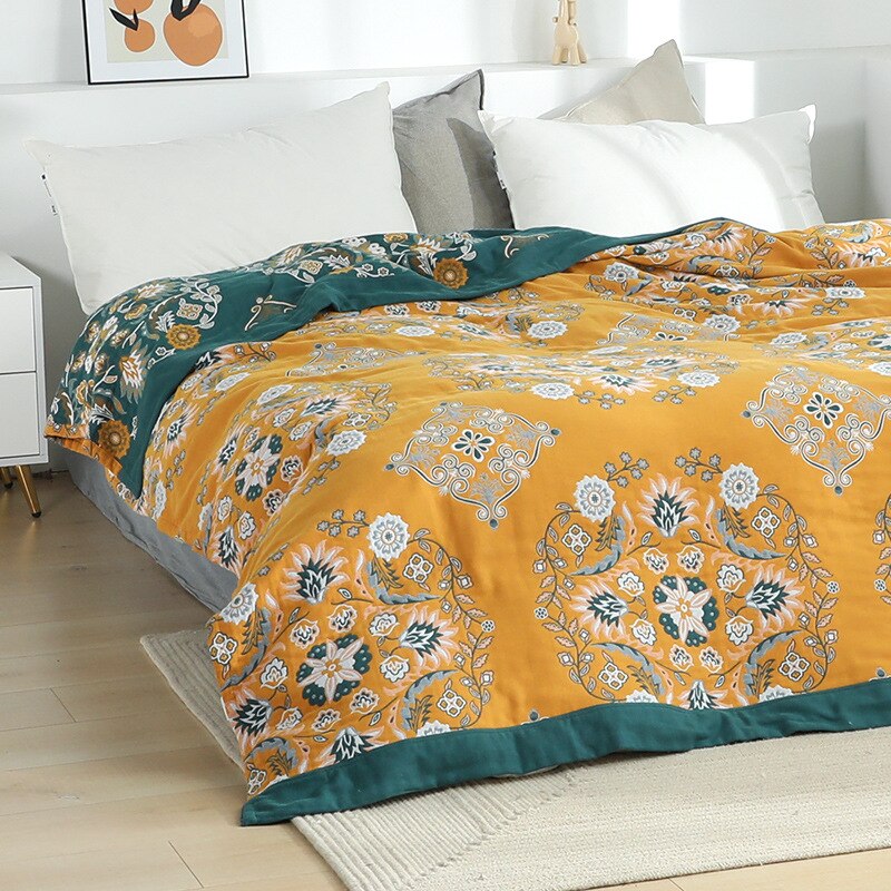 Bohemia Sofa Cover Throw Blanket All Season Geometry Dust Towel Blankets for Office Car Winter Bedspread. 
