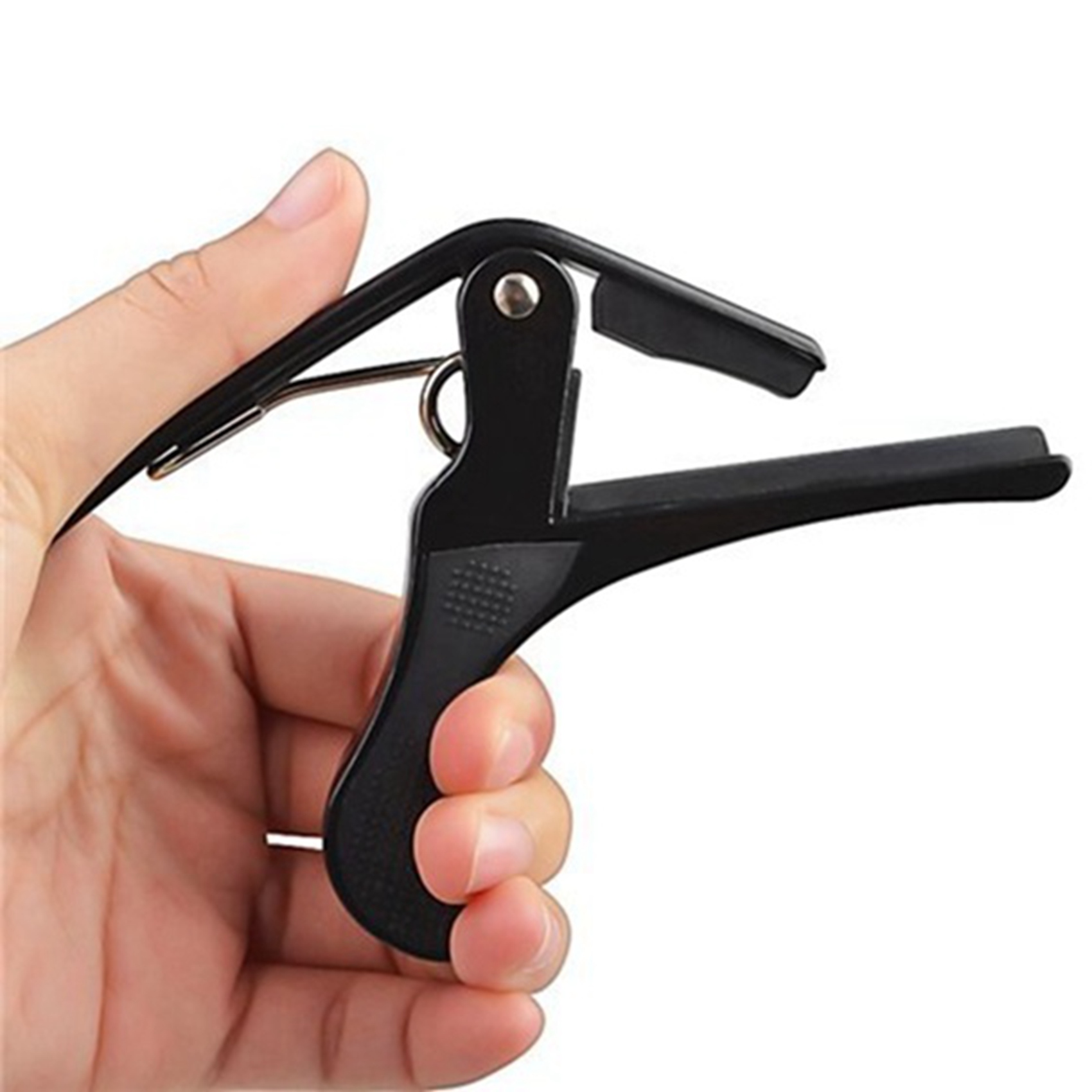 Acoustic Electric Guitar Banjo Trigger Capo Key Clamp with Guitar Kit Thumb Finger Picks,Fingertip Protectors. 