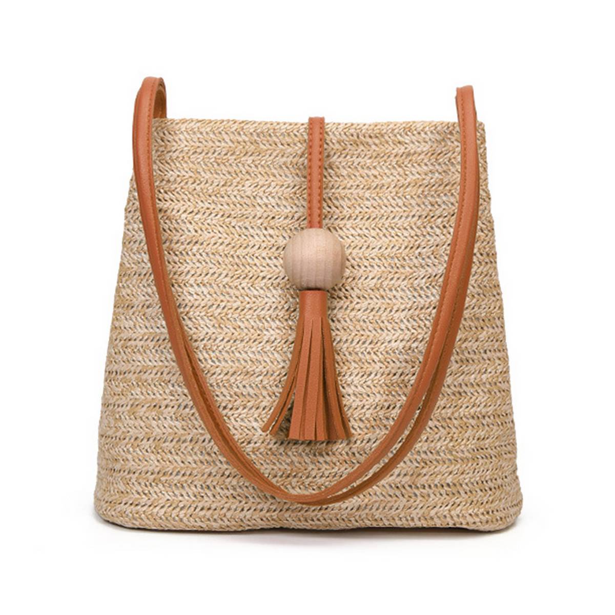 crown vintage rattan crossbody bolsa