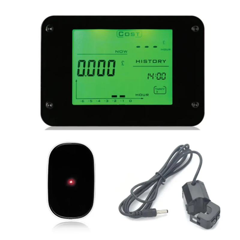Wireless Electricity Monitor To Track Energy Usage In Real Time For Single Or Three Phase Power Meter Easy To Use White+Black. 