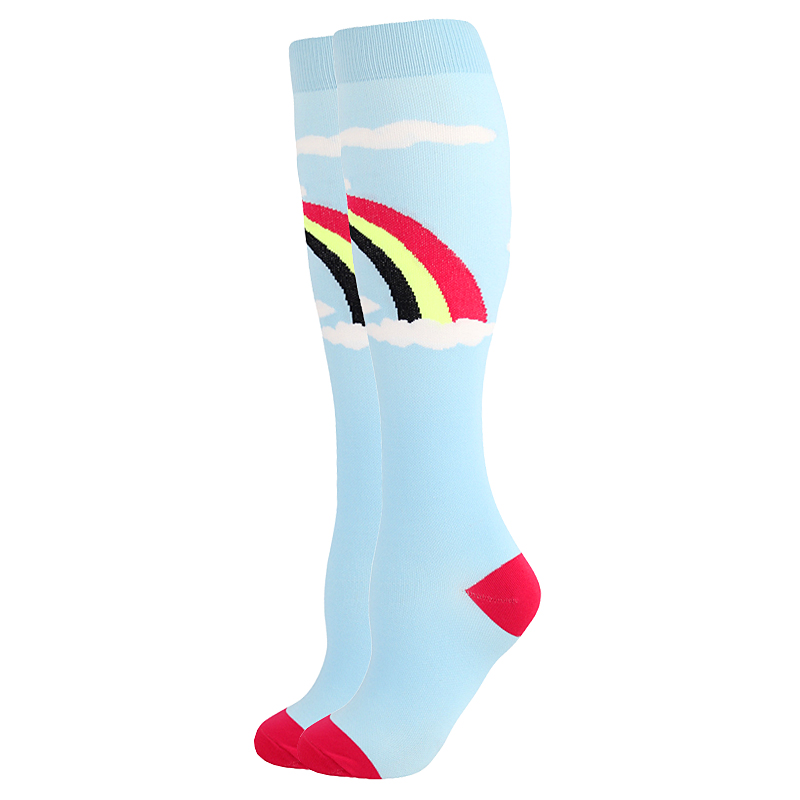 Long Unisex Compression Socks Sports Warm Socks Boots Stockings Women Men Breathable Knee Socks Fit For Edema Varicose Veins