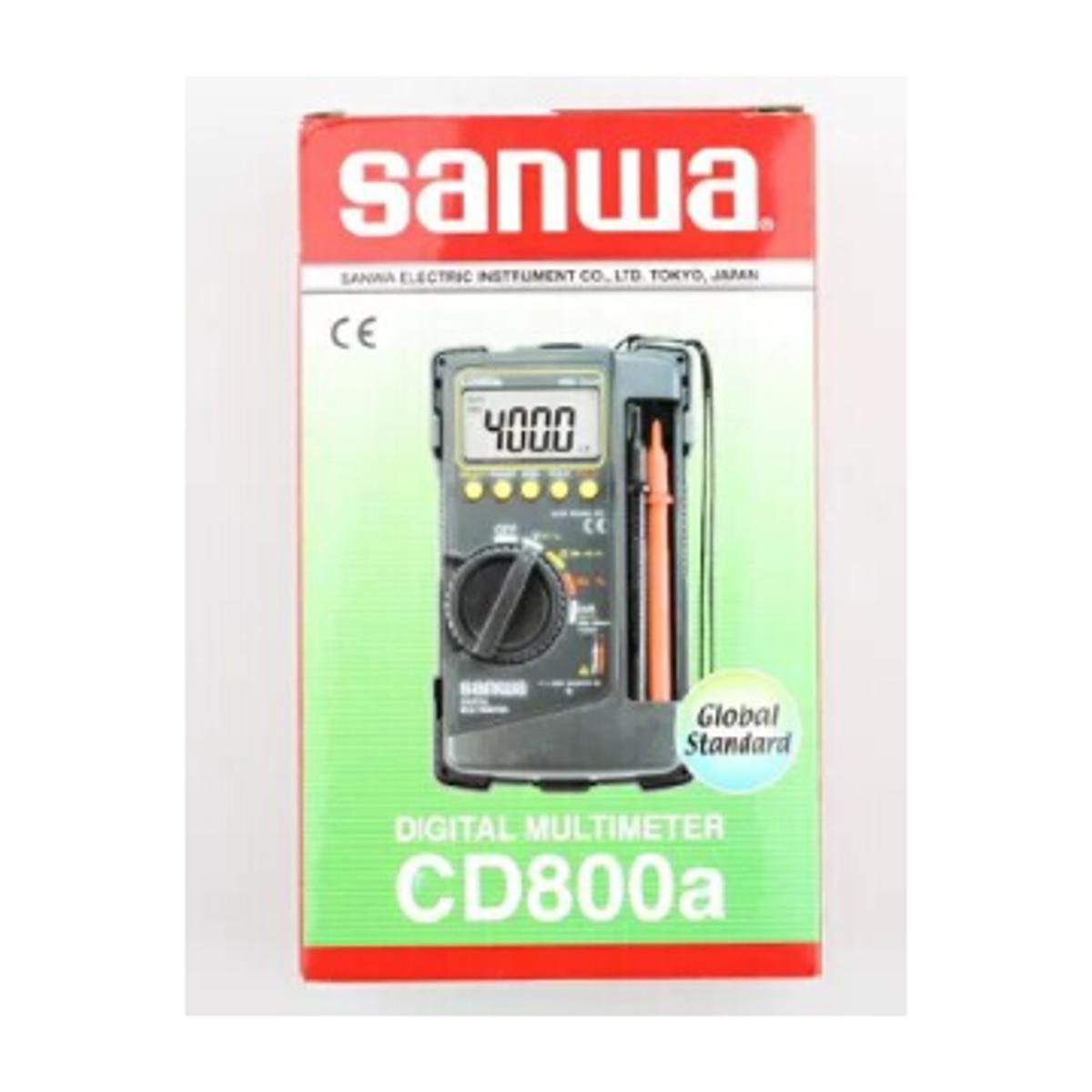 SANWA CD800A DIGITAL Multimeter CD800A CD800a DMM 4000 Volt Counter Tester MeterGlobal Standard,  MADE IN Tokyo, JAPAN. 