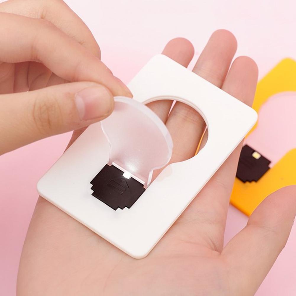 【Hey my home】Mini Portable Night Pocket Wallet Purse Foldable LED Card Motion Sensor Motion Detection Lamp Bulb Lamp. 