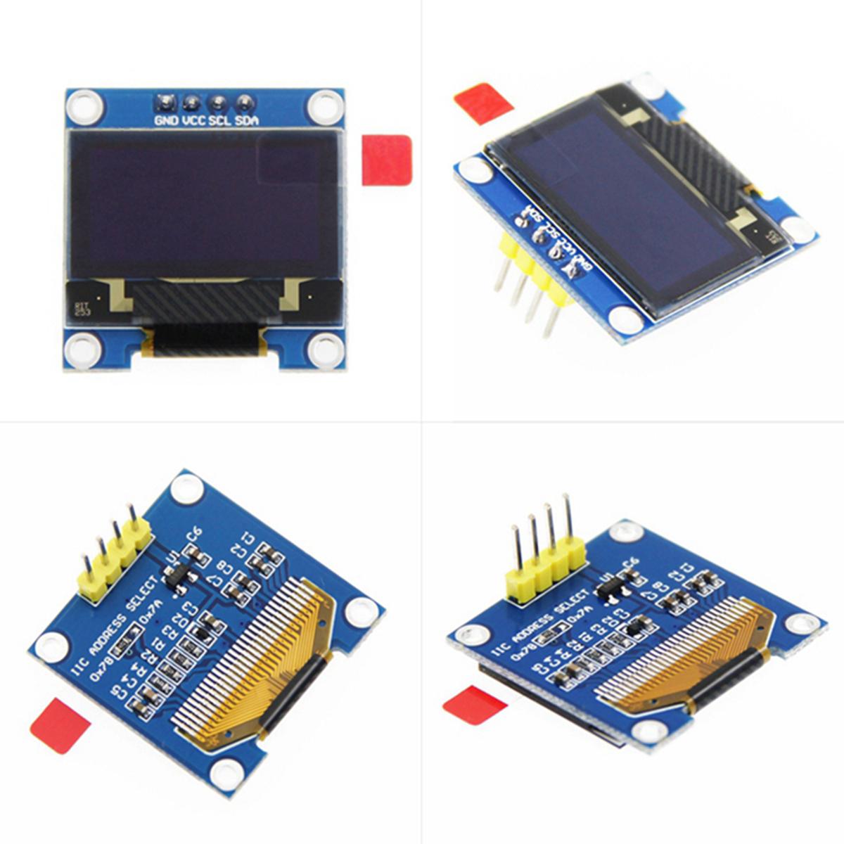 2X 0.96 Inch IIC I2C Serial GND 128X64 OLED LCD LED Display Module SSD1306 for Arduino Kit Blue Display