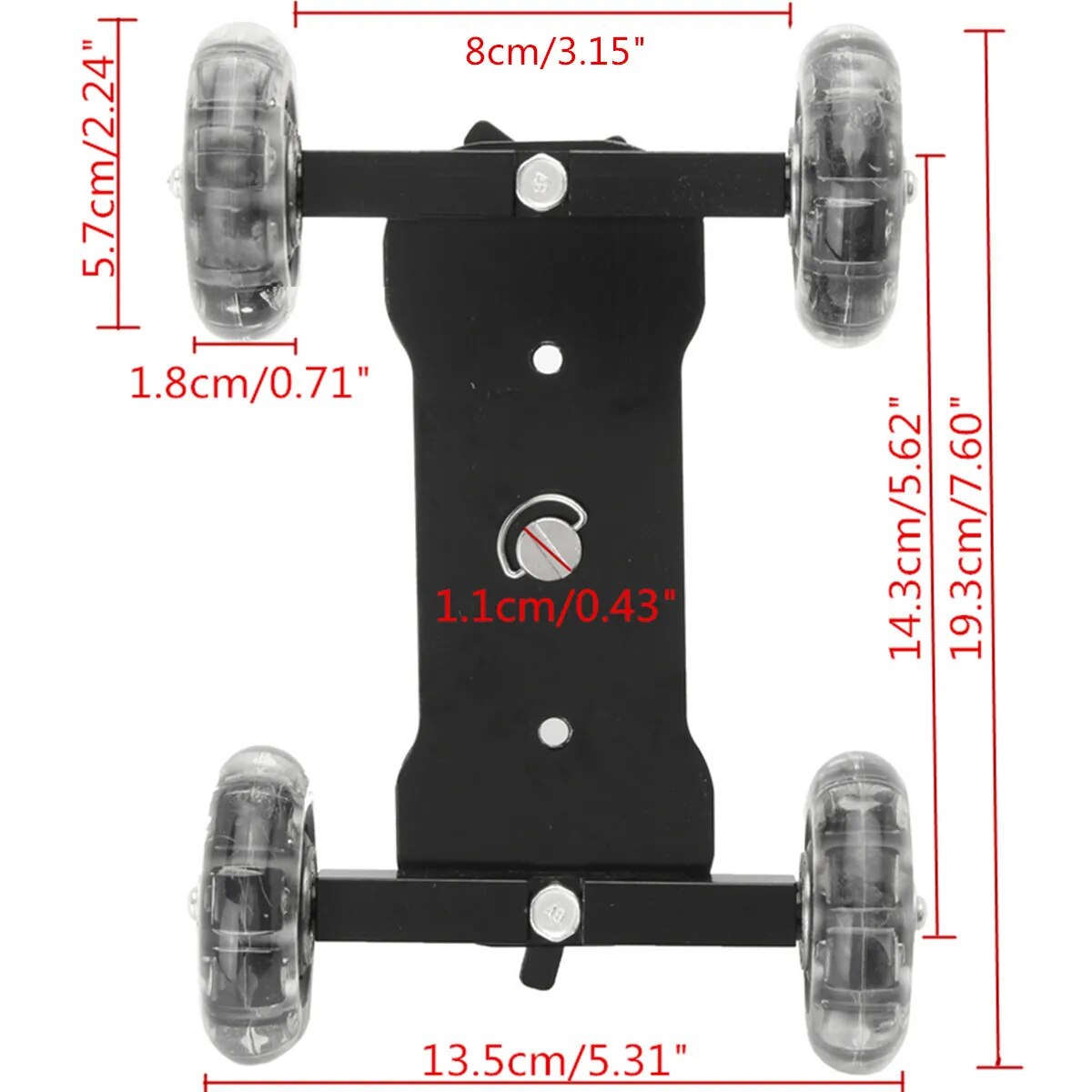 【YIYANGMAOYI111】DSLR Desktop Wheels Rail Rolling Track Slider Dolly Car Skate Glide Camera Rolling Sliding Dolly Stabilizer. 